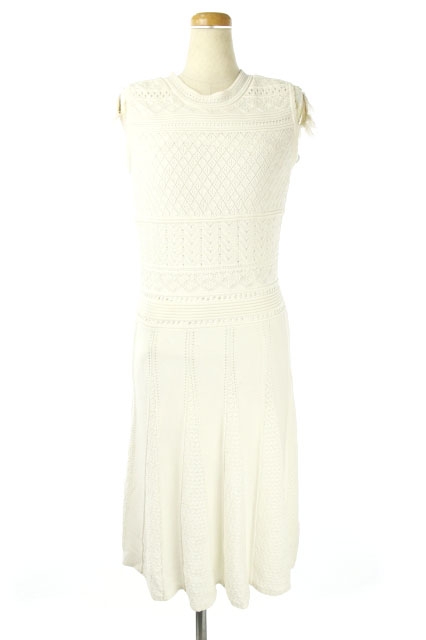 タダシショージ Tadashi Shoji Mizuko Dress ワンピース ニット ロング ノースリーブ S 白 Hk Os レディース 170 ベクトルパーク