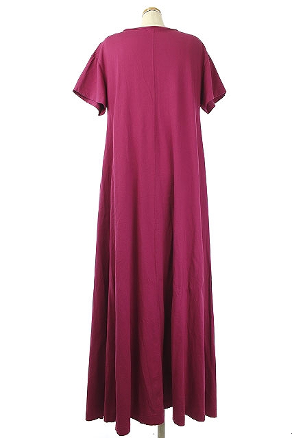 ジャーナルスタンダード Journal Standard 19ss 半袖マキシワンピース フレア ロング クルーネック マゼンタ ピンク Os レディース 170 ベクトルパーク