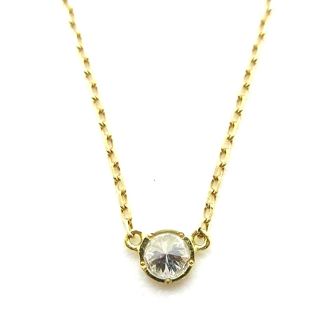 アーカー AHKAH ヌーディーダイア ネックレス K18 ダイヤ0.06ct 