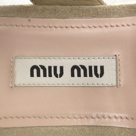 ミュウミュウ miumiu サンダル 厚底 ストラップ