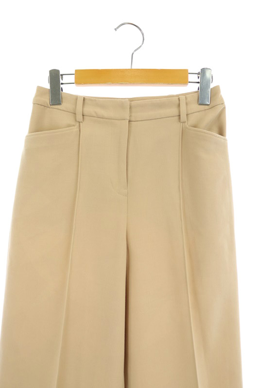 ナチュラルビューティーベーシック Natural Beauty Basic 17ss ダブルクロスフレアワイドパンツ S ベージュ Kn Os レディース 170 ベクトルパーク
