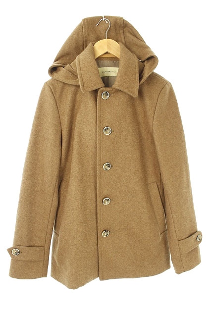 ジャーナルスタンダード Journal Standard ウールステンカラーコート フード付き M キャメル Es Os メンズ 170 ベクトルパーク