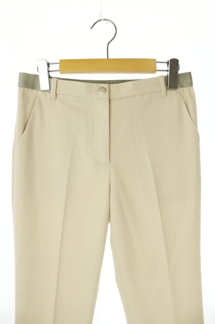 バーニーズニューヨーク Barneys New York クロップドパンツ テーパード 38 ベージュ Ys Os レディース 170 ベクトルパーク