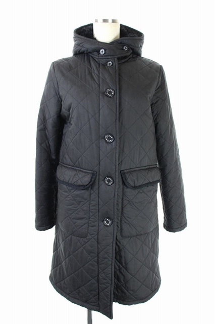 マッキントッシュ Mackintosh 裏ボアフーディキルティングコート ロング 36 黒 Os レディース 170 ベクトルパーク