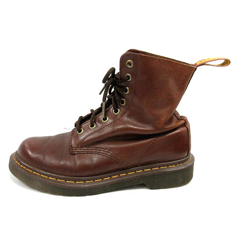 ドクターマーチン Dr Martens ブーツ ワーク ショート レザー 8ホール 茶色 ブラウン Sr レディース 170 ベクトルパーク