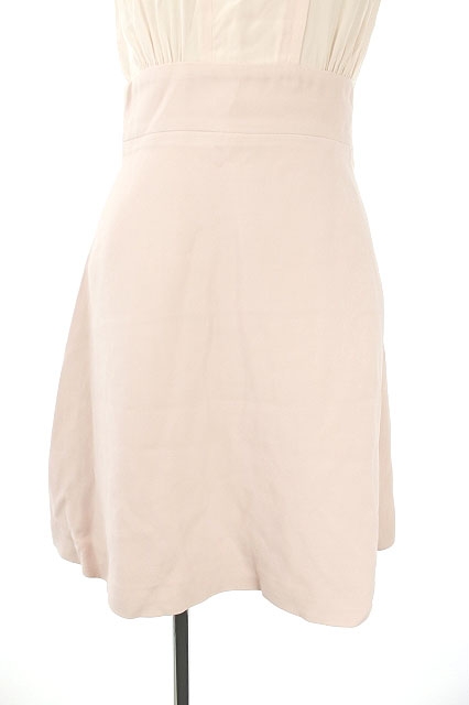 ミュウミュウ Miumiu ドッキングワンピース 切替 シルク ひざ丈 半袖 36 ピンク Kn Os レディース 170 ベクトルパーク