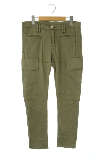 ドゥーズィエムクラス Deuxieme Classe カーゴパンツ テーパード ストレッチ加工 38 緑 カーキ Kn Os レディース 170 ベクトルパーク