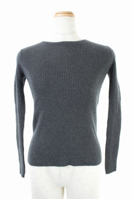 ギャルリーヴィー Galerie Vie トゥモローランド ウールリブニット カットソー 長袖 1 グレー Kn Os レディース 170 ベクトルパーク