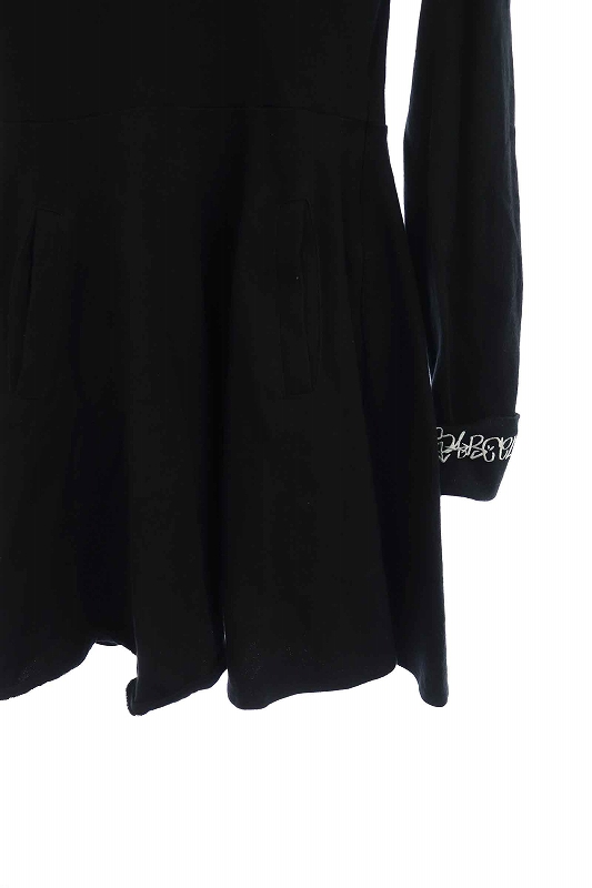 パメオポーズ Pameo Pose サイドファスナーワンピース ひざ丈 胸ポケット 長袖 F 黒 Ys Os レディース 170 ベクトルパーク