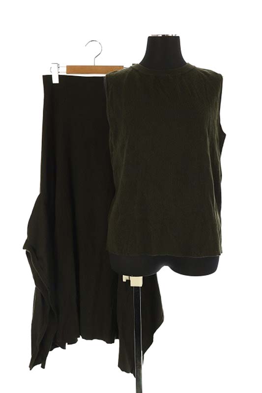 ミラオーウェン Mila Owen 18ss 後ネックベルトノースリニットセットアップ フレアスカート ロング 1 深緑 ダークグリーン Es Os レディース 170 ベクトルパーク ミラオーウェン Mila Owen 18ss 後ネックベルトノースリニットセットアップ フレアスカート ロング 1 深緑 ダークグリーン Es Os レディース 170 ベクトルパーク
