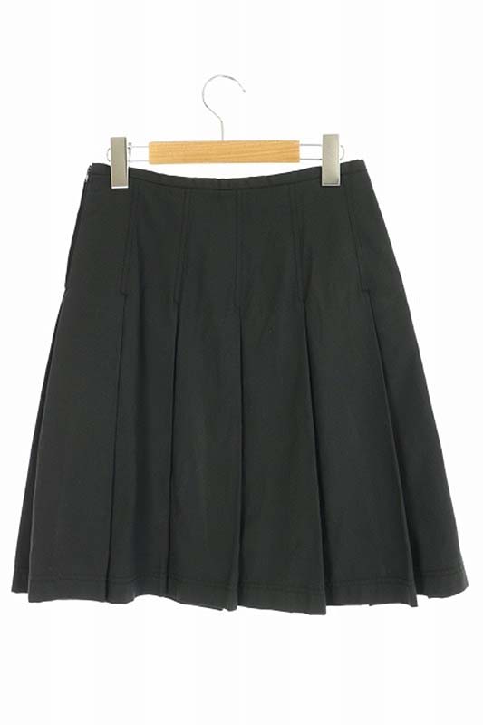 MIU MIU ブラック プリーツスカート 38 MIU MIU ブラック プリーツスカート 38