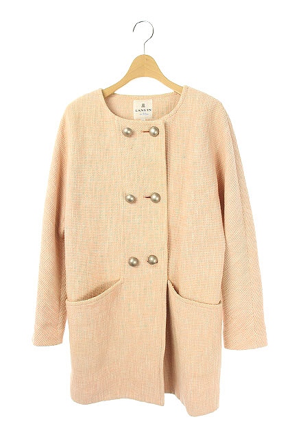 ランバンオンブルー Lanvin En Bleu ツイードノーカラーコート 38 ピンク Kn Os レディース 170 ベクトルパーク ランバンオンブルー Lanvin En Bleu ツイードノーカラーコート 38 ピンク Kn Os レディース 170 ベクトルパーク