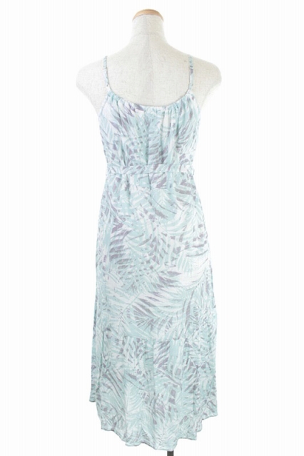 ストラ Stola 総柄キャミワンピース ロング ベルト付き 36 水色 Kn Os レディース 170 ベクトルパーク