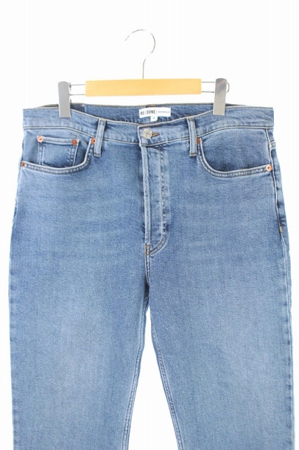 リダン Re Done カットオフ テーパードデニム パンツ ジーンズ ボタンフライ 31 ライトブルー Os メンズ 170 ベクトルパーク