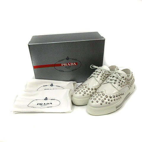 未使用品 プラダスポーツ PRADA SPORT ドレスシューズ フラット 