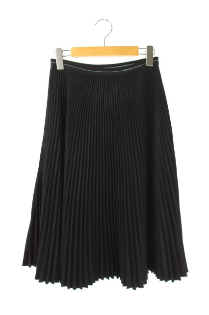 プラダ PRADA 19SS ウエストロゴプリーツスカート ロング  