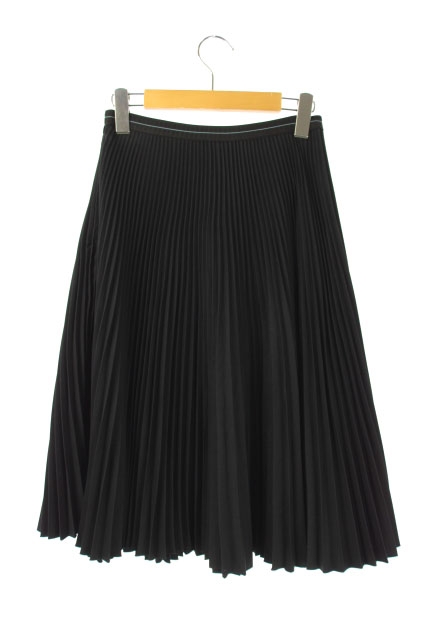 プラダ PRADA 19SS ウエストロゴプリーツスカート ロング 