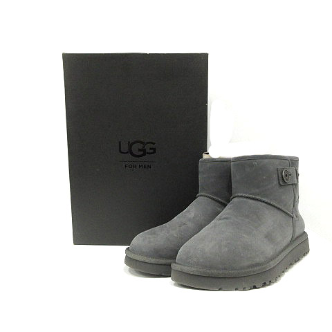 アグ オーストラリア Ugg Australia ブーツ ムートン ショート ベニ Beni シープスキン Us9 27cm グレー Yo26 メンズ 170 ベクトルパーク