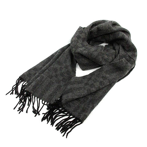 FENDI チェック柄マフラー ウール フェンディ FENDI マフラー ストール ズッカ柄 チェック