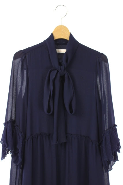 シーバイクロエ SEE BY CHLOE フリルワンピース ひざ丈 ティアード  