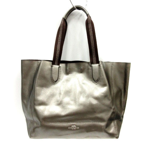 コーチ Coach バッグ トート ハンド ダービー メタリック レザー シルバー色 F593 Sr レディース 170 ベクトルパーク コーチ Coach バッグ トート ハンド ダービー メタリック レザー シルバー色 F593 Sr レディース 170 ベクトルパーク
