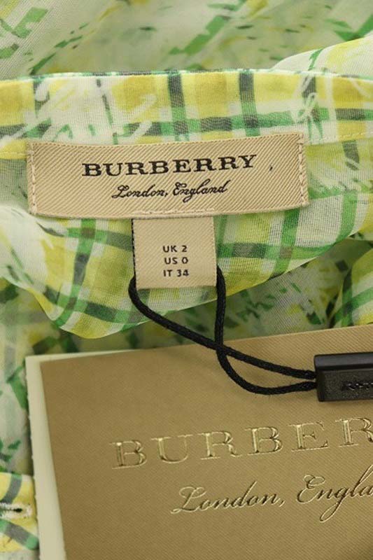 未使用品 バーバリー BURBERRY LONDON ENGLAND シフォン チェック 