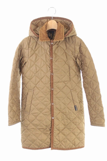 ラベンハム Lavenham キルティングジャケット フード付き 34 茶 Kn Os レディース 170 ベクトルパーク