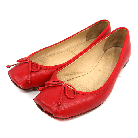 クリスチャンルブタン Christian louboutin パンプス スクエアトゥ 
