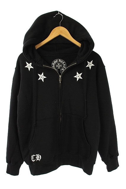 クロムハーツ CHROME HEARTS スタープリントダガージップパーカー 
