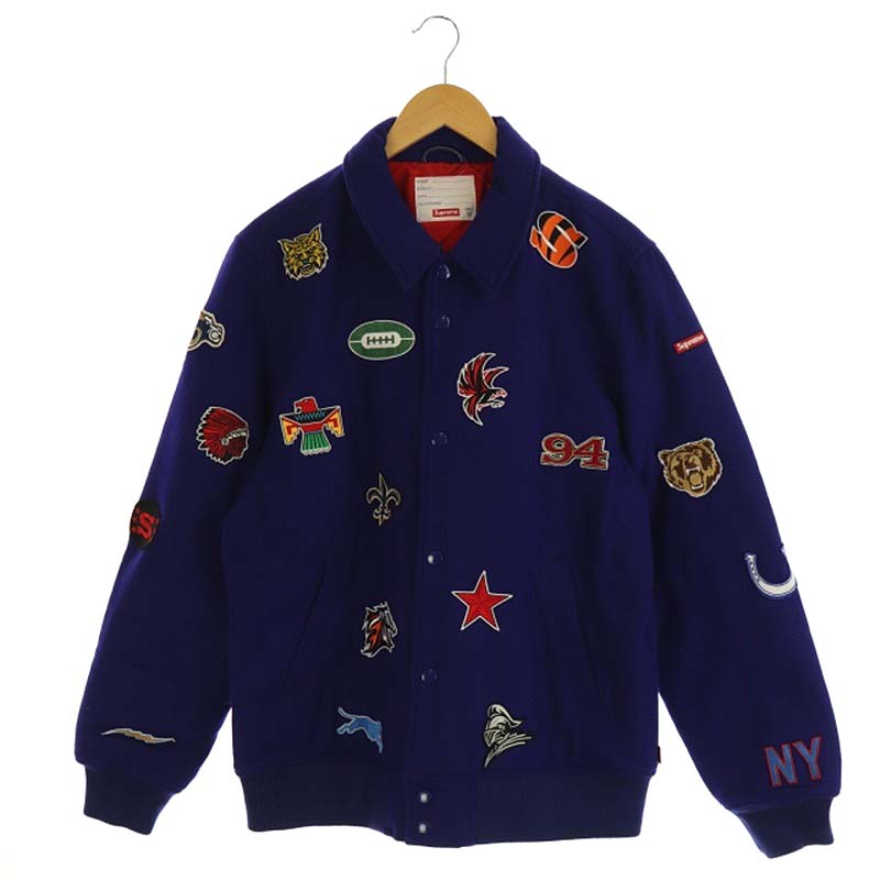 シュプリーム SUPREME Franchise Varsity Jacket ワッペン ジャケット 