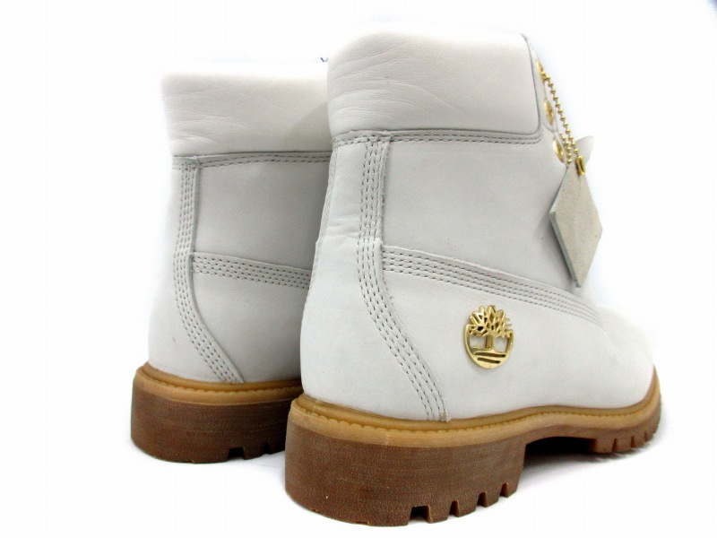 Timberland レザー ブーツ 白 8M ティンバーランド Timberland トレッキングブーツ PRIMALOFT