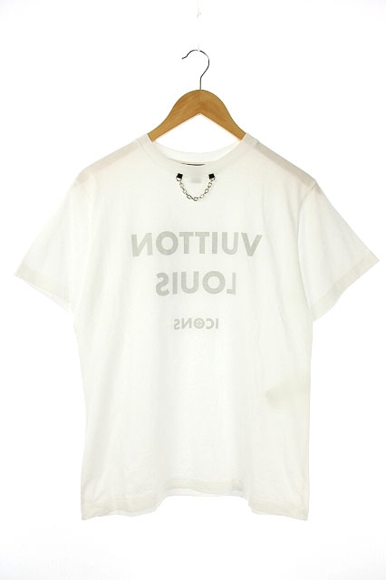 ルイヴィトン LOUIS VUITTON 20SS チェーン装飾反転ロゴTシャツ  