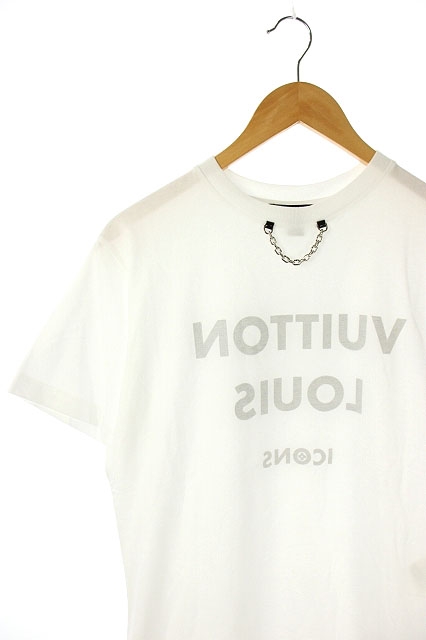 ルイヴィトン LOUIS VUITTON 20SS チェーン装飾反転ロゴTシャツ 
