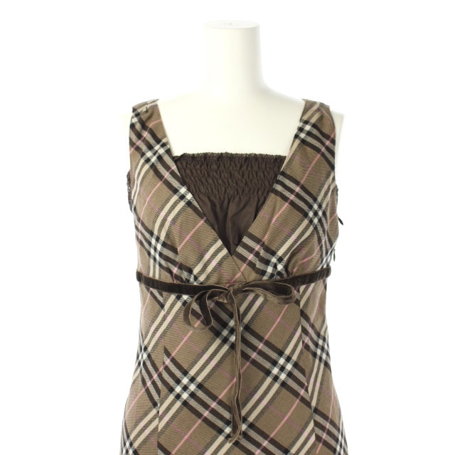 バーバリーブルーレーベル BURBERRY BLUE LABEL ノースリーブチェック 