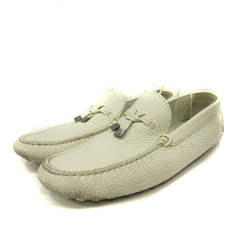 ルイヴィトン Louis Vuitton ドライビングシューズ スリッポン レザー 白 ホワイト 8 27cm Yo27 メンズ 170 ベクトルパーク