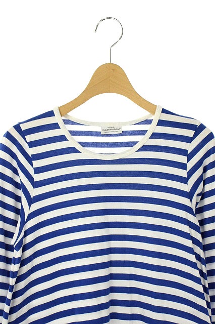 マリメッコ Marimekko ワンピース ボーダー ひざ丈 長袖 150 青 白 Kn Os キッズ 170 ベクトルパーク