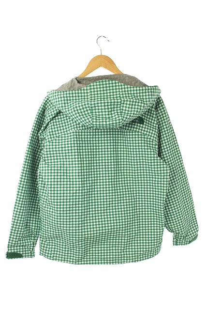 ノースフェイス W パーカー US限定(M)青 緑 チェック柄 181130 ザノースフェイス THE NORTH FACE ショットジャケット