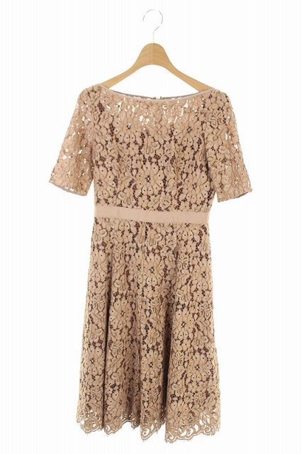 アナイ Anayi 18aw 総レースフレアワンピース ロング 半袖 34 ベージュ Es Os レディース 170 ベクトルパーク アナイ Anayi 18aw 総レースフレアワンピース ロング 半袖 34 ベージュ Es Os レディース 170 ベクトルパーク