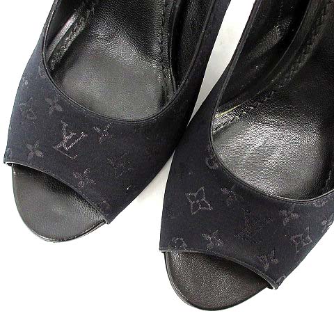 ルイヴィトン LOUIS VUITTON パンプス オープントゥ ハイヒール 