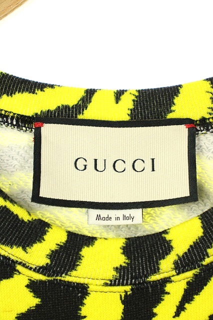 グッチ GUCCI OVERSIZE SWEATSHIRT ZEBRA PRINT カットソー