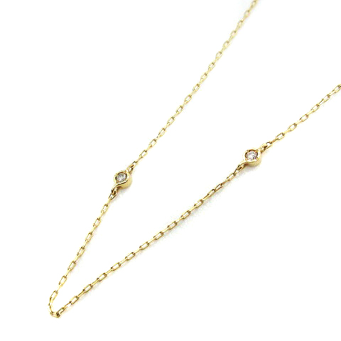 アーカー AHKAH ルージュスターネックレス K18 ダイヤモンド ルビー 
