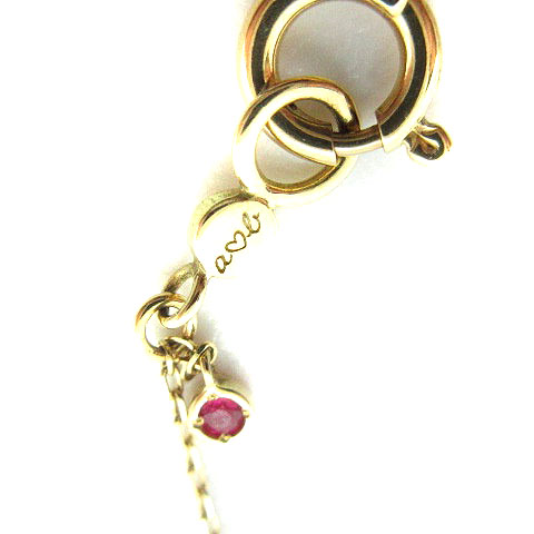 アーカー AHKAH ルージュスターネックレス K18 ダイヤモンド ルビー