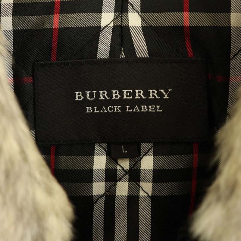 バーバリーブラックレーベル BURBERRY BLACK LABEL ファー付き