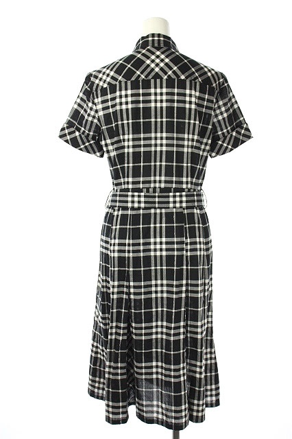 バーバリー　ロンドン　ワンピース　チェック バーバリー ロンドン BURBERRY LONDON シャツワンピース チェック ひざ