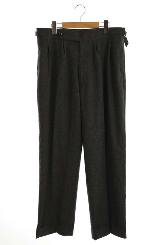 ポールスミス Paul Smith タックワイドパンツ スラックス ウール シルク混 Xl グレー Es Os メンズ 170 ベクトルパーク