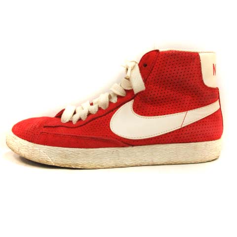 ナイキ Nike スニーカー ハイカット Wmns Blazer Mid Suede Vntg ブレーザー ミッドスエードビンテージ スエード 24cm 赤 レッド 612 Pj レディース 170 ベクトルパーク