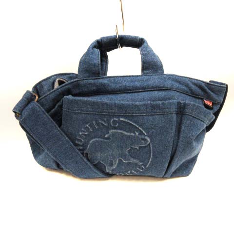 ハンティングワールド HUNTING WORLD ショルダーバッグ ハンド デニム