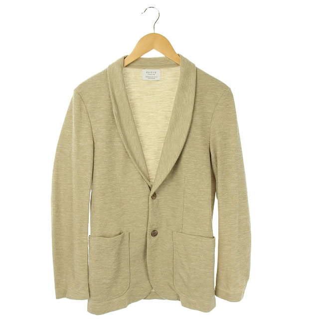 エディフィス Edifice リネン混テーラードジャケット 44 カーキ Mn Os メンズ 170 ベクトルパーク