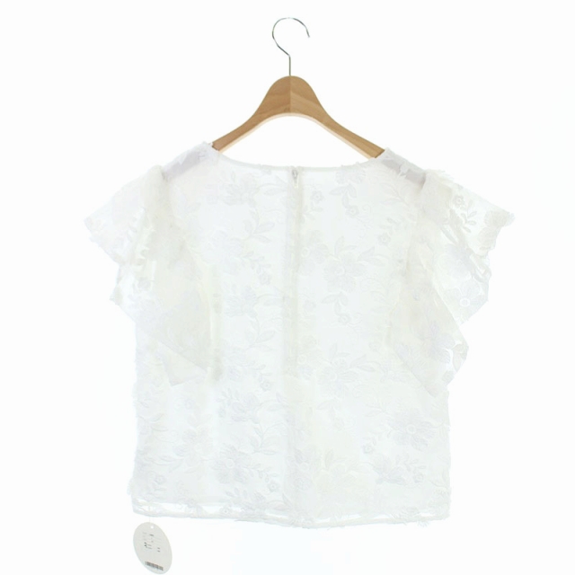 未使用品 チェスティ Chesty 19ss 総レースブラウス 半袖 1 白 Kn Os レディース 170 ベクトルパーク