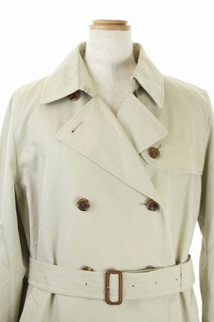 バーバリーロンドン Burberry ベージュ ウールコート 46 BURBERRY ZIP